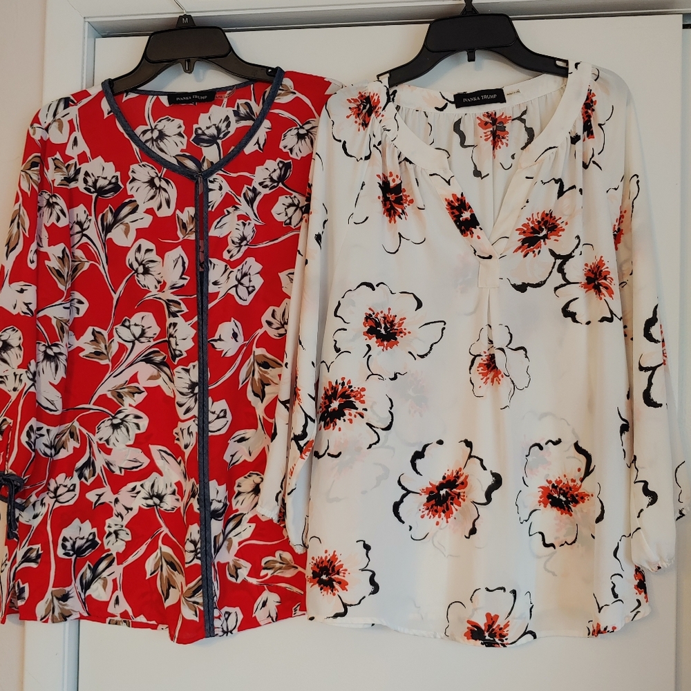 2 Ivanka Trump Tunics - Sz Lg